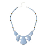 Jay King Sterling Silver Labradorite & Blue Anhydrite Reversible Necklace, 18"
